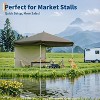 10'X10' Pop Up Canopy Tent with 3 Sidewalls, Beach Tent with One Push Setup, Outdoor Sun Shade for Parties, Camping, UPF 50+ All Weather Waterproof - 3 of 4