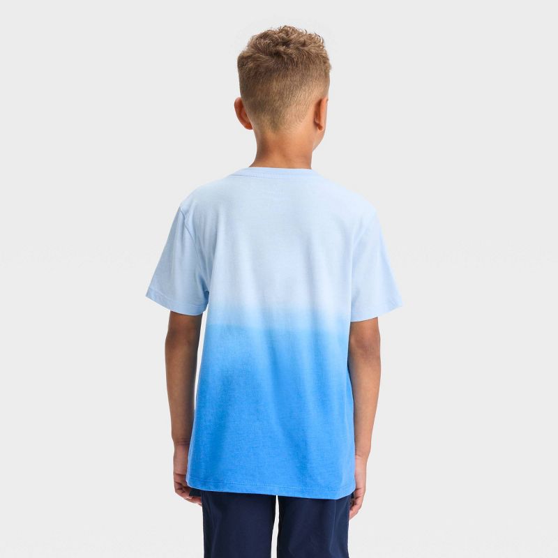 Boys' The Little Mermaid Flounder & Scuttle Short Sleeve Graphic T-Shirt - Light Blue, 3 of 4
