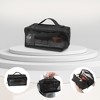 Unique Bargains Nylon Mesh Clear Makeup Bags Black - 2 of 4