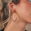 SHINE by Sterling Forever 2.7" Infinity Hoop Earrings - 2 of 4