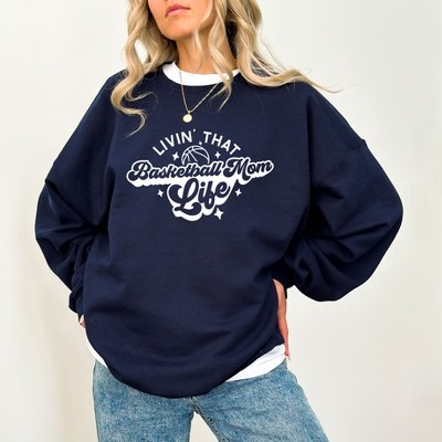 Simply Sage Market Women's Graphic Sweatshirt Livin' That Basketball Mom Life