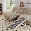 PawHut Dog Ramp for Couch, Folding Pet Ramp, 4 Adjustable Height from 15" to 19", Pet Step with Safety Side Rails for Small to Large Dogs - 3 of 4