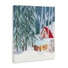 Stupell Industries Woodland Creatures Winter Campfire Canvas Art - 2 of 4