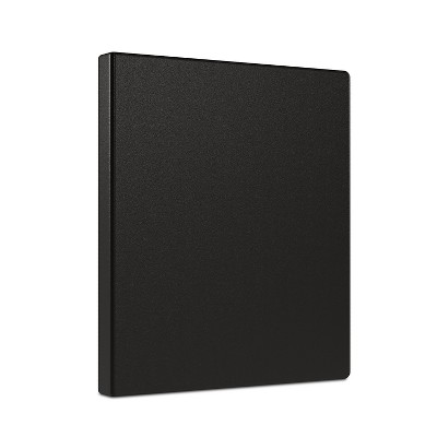 Staples Simply Light-Use .5-inch Round 3-Ring Non-View Binder Black (26851) 26851-CC