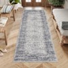 Vintage Boho Area Rugs, Vintage Washable Runner Rugs, Soft Modern Pastel Carpets for Living Room Bedroom Nursery Office Farmhouse - 4 of 4