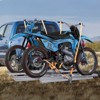 VEVOR Motorcycle Carrier, 2-Bike 600 LBS Aluminum Motorcycle Carrier Hitch Mount, Loading Ramp, Scooter Dirt Bike Trailer Hauler, for Car, Truck - 2 of 4