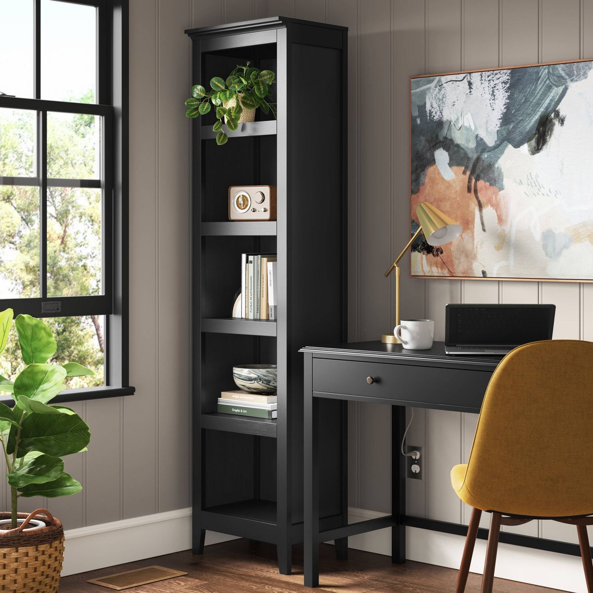 72" Carson Narrow Bookcase - Threshold - thumbnail 7
