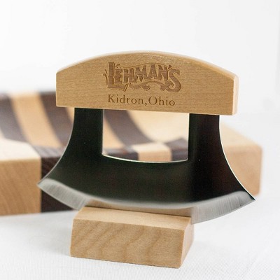 Lehman's Ulu Crescent Rocker Knife, 6 Inch Curved Stainless Steel Blade ...