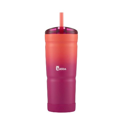 bubba Envy S Stainless Steel Tumbler with Straw and Rubberized Bumper