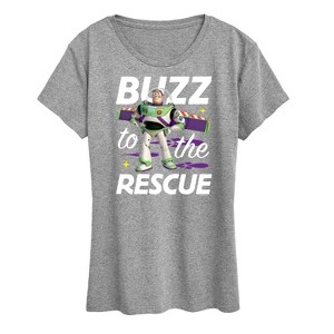 Women's - Disney - Buzz To The Rescue Lc Short Sleeve Graphic T-Shirt - 1 of 4