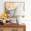 Turned Ceramic Table Lamp White - Threshold™ - image 3 of 4