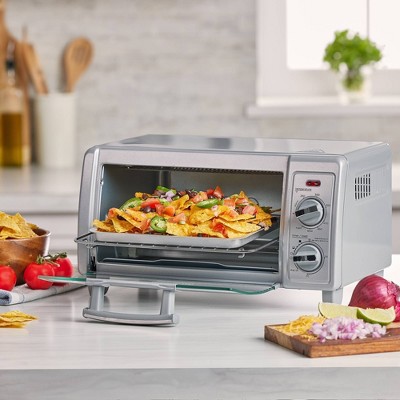 BLACK+DECKER 4 Slice Toaster Oven - Silver - TO1700SG