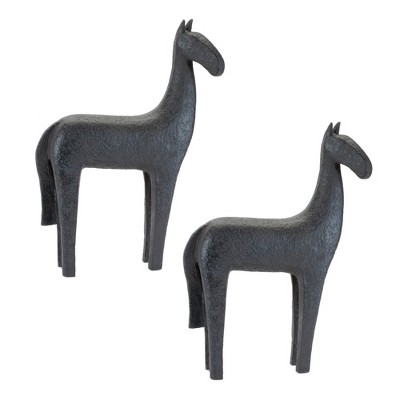 Modern Horse Statue (Set of 2)