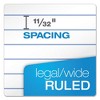 Ampad Gold Fibre Writing Pads, Wide/Legal Rule, 50 White 8.5 x 11.75 Sheets, 4/Pack - 3 of 4