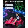 Kids Go Kart, Ride On Drift Kart with Dual Motors, 6V Battery Powered Electric Drift Car, LED Headlights, Outdoor Ride On Racing Toy for Kids - 4 of 4