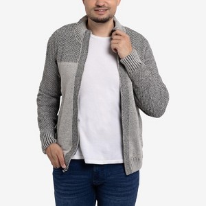 X RAY Mens Zip Up Cardigan Sweater - 1 of 4