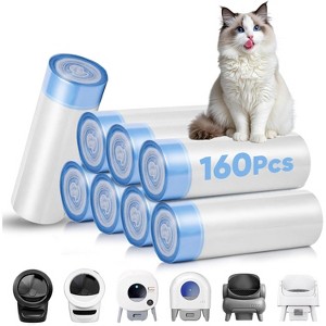 Heavy Duty Cat Litter Box Liners, Drawstring Waste Bags Compatible with Litter Robot 3 and 4 - 1 of 4
