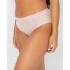 Curvy Couture Women's Mesh High Cut Brief Panty Sunset Glow - 2 of 3