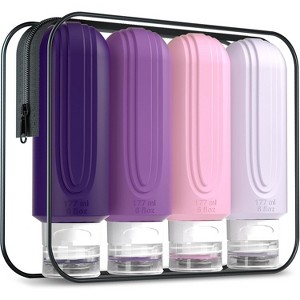 6oz Toiletry Bag Large Travel Bottles for Toiletries, BPA Free Leak Proof Tubs Refillable Liquid Traveler Accessories - 1 of 4