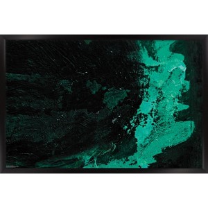 Trends International Urban - Green Splatter Framed Wall Poster Prints - 1 of 4