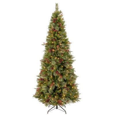 7.5ft National Christmas Tree Company Colonial Artificial Christmas Tree 300ct Clear