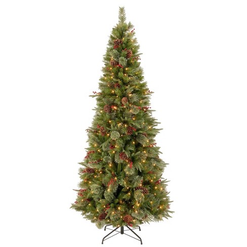 7.5ft National Christmas Tree Company Colonial Artificial Christmas Tree  300ct Clear