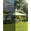 13x13 FT Gazebo Tent Outdoor Pop Up Canopy Tent with Netting, Adjustable Height Instant Gazebos for Patio Garden Backyard - 3 of 4