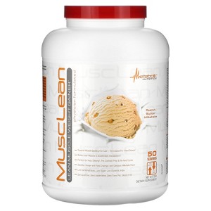 Metabolic Nutrition - Musclean - Milkshake, Whey High Protein Meal Replacement, Maintenance Nutrition, Low Carb, Keto Diet, Digestive Enzymes, Peanut - 1 of 3