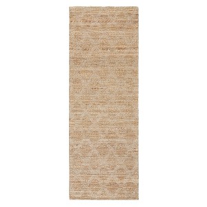 Town & Country Terra Sol Interwoven Diamond Hand-Knotted Flatwoven 100% Natural Jute Area Rug - 1 of 4