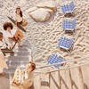 Tangkula 4pcs Folding Beach Chair Camping Lawn Webbing Chair Lightweight 1 Position Blue - 2 of 4