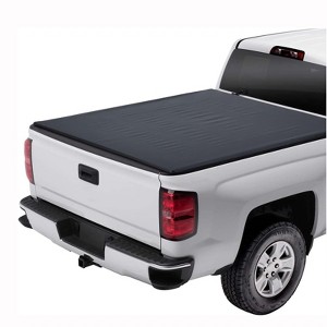 Tonneau Cover for Truck Bed 5/4.6ft, Soft Roll-Up Truck Bed Cover with Heavy Duty Rails, No Drilling Installation - 1 of 4