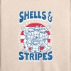 Women's - Teenage Mutant Ninja Turtles - Shells And Stripes Lightweight French Terry Wide Neck Long Sleeve Shirt - 2 of 4