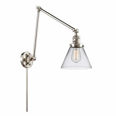 Cone - 1 Light Swing Arm Wall Sconce In Industrial Style-30 Inches Tall and 8 Inches Wide