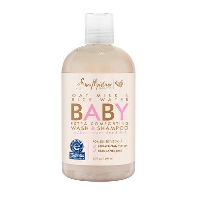 SheaMoisture Unscented Baby Wash & Shampoo with Oat Milk & Rice Water - 13 fl oz