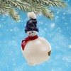 De Carlini Italian Ornaments 6.0 Inch Jingle Ball Bill Christmas Tree Ornament , Ball, Ornament, Snowman (1PC) - 2 of 4
