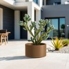 Okak Corten Steel Raised Garden Bed Kit 12/20x15.5 Inch Heavy Duty Round Metal Planter for Vegetables, Herbs - 4 of 4