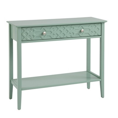 Raya Console Table with Drawer Mint Green - Buylateral