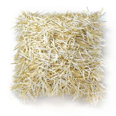 18"x18" Nessie Square Throw Pillow Gold - Sure Fit