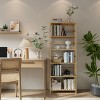 Artloge 6 Tier Tall Freestanding Storage Shelf Natural Bamboo Adjustable Bookcase Units Rack Organizer Stand for Kitchen Dining Room - 3 of 4