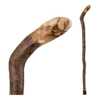 Brazos Knob Root Natural Hardwood Wood Walking Stick 37 Inch Height