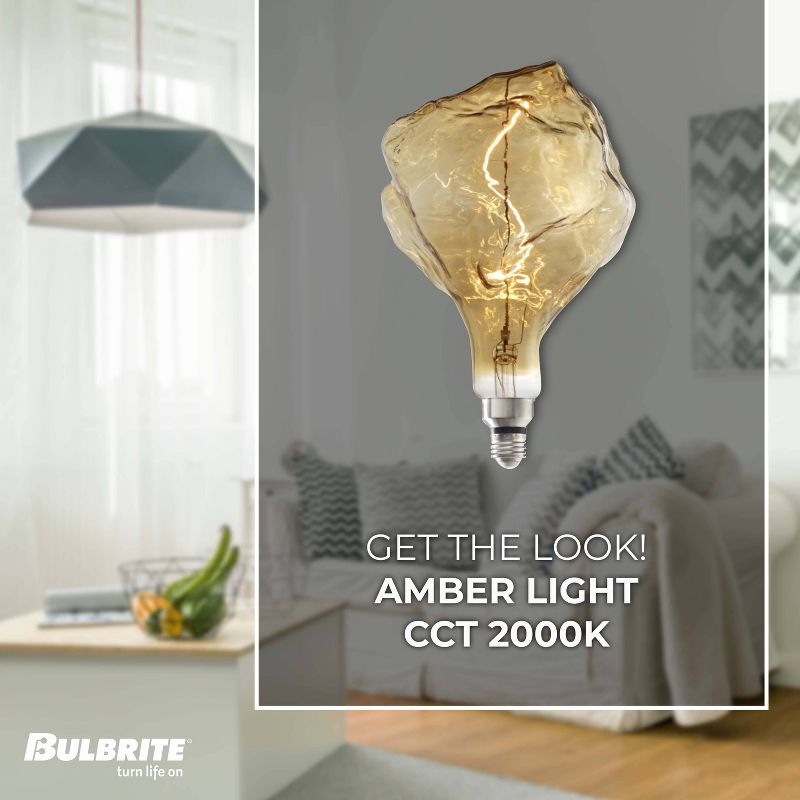 Bulbrite 60W Equivalent LED Dimmable Light Bulb 2000K E26, 4 of 8