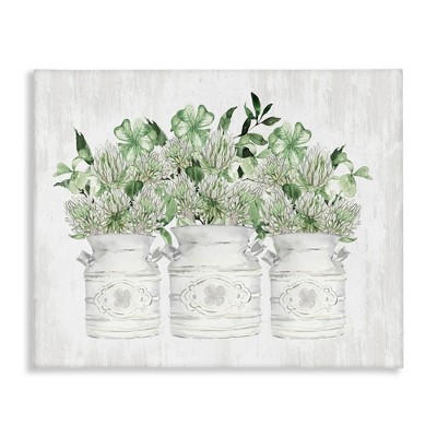 Stupell Industries Rustic Shamrock Bouquets, 40" x 30"