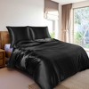 PiccoCasa 3 Pcs Soft Smooth Silky Breathable Duvet Cover Set 1 Quilt Cover, 2 Pillowcase - 4 of 4