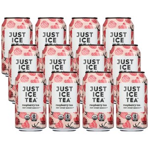 Just Ice Tea Organic Raspberry Tea  - Case of 12/12 fz - 1 of 4