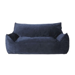 PAGED Velvet Oversized Bean Bag Chair with Armrests, Modern Reading Chair with Removable Covers and Foam Filled, Floor Chair for Living Room - 1 of 4