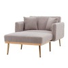 CAVINAS Modern Accent Lounge Chair with Adjustable Backrest,Plush Tufted Fabric Armchair for Living Room,Bedroom - 2 of 4