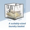 Unique Bargains Breathable Durable Foldable Mesh Travel Storage Laundry Hamper - 2 of 4