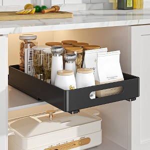 Pull Out Cabinet Organizer, Expandable Heavy Duty Slide Out Drawers, Kitchen Cupboard Storage Organizer, Pull Out Kitchen Storage Shelf Organization - 1 of 4