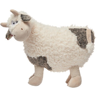 Mina Victory Plush Cow Ivory 14" x 24" Stuffed Animal