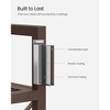 3-Tier Industrial Metal Storage Rack with Wheels - 23.6" Wide Mesh Shelving Unit for Kitchen, Bathroom, Entryway - 2 of 4